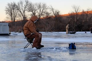 Nebraska Ice Fishing at Pheasant Bonanza