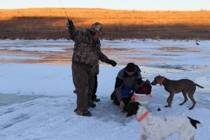 Nebraska Ice Fishing at Pheasant Bonanza