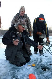 Nebraska Ice Fishing at Pheasant Bonanza