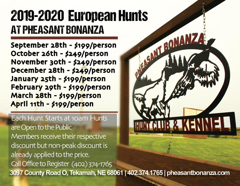 European Hunt Dates