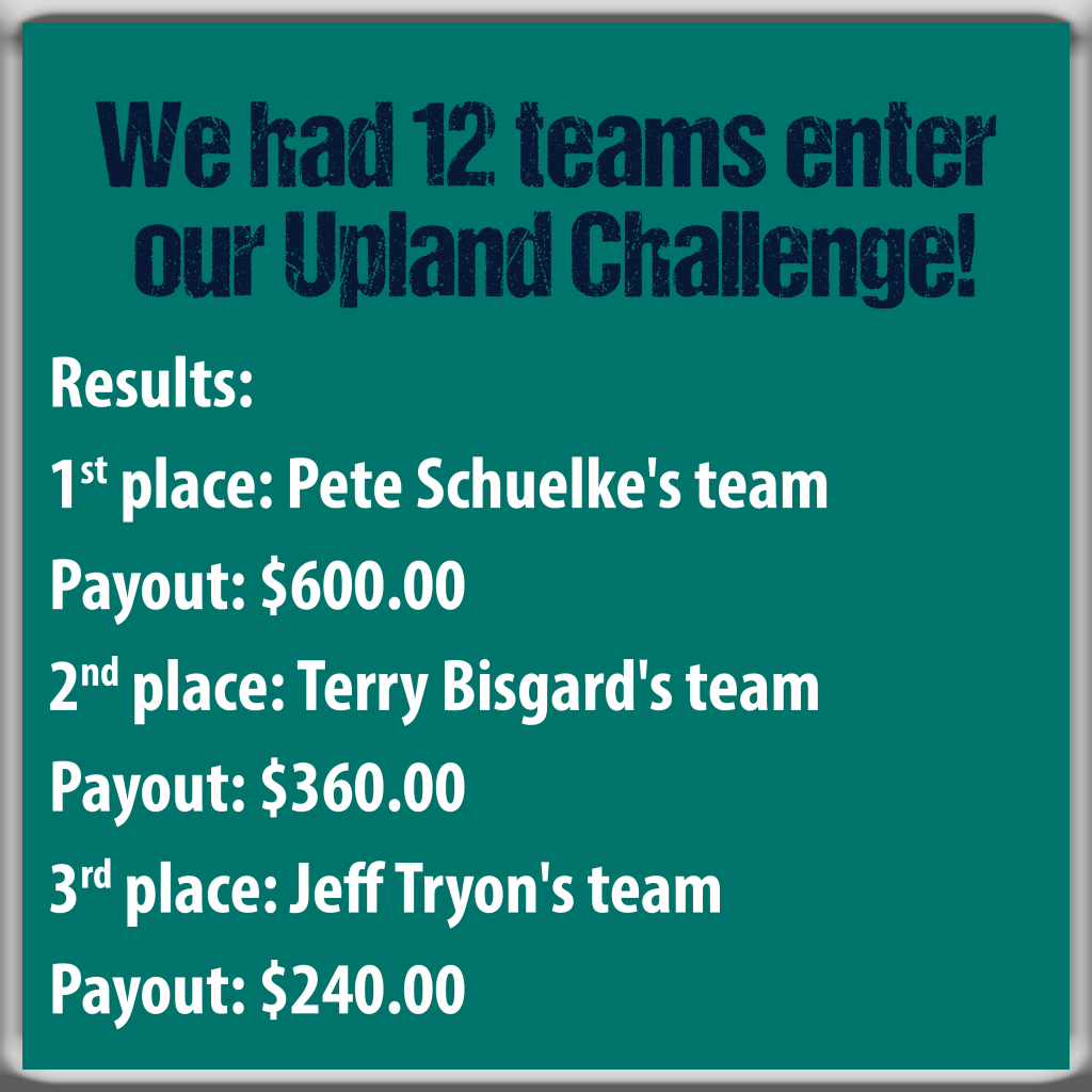 Upland Challenge Winners
